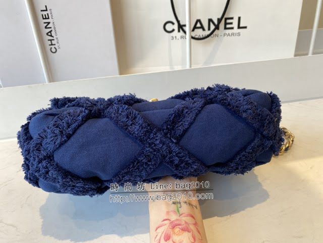 Chanel女包 香奈兒專櫃最新款提花嬉皮包 19Bag Chanel手提肩背枕頭包 AS1160  djc4071
